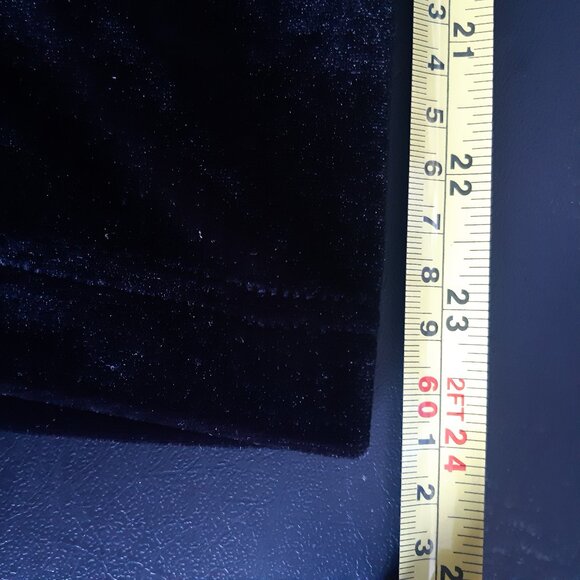 Classic Elements SZ 2XL Black Velour Women's Button Up V-Neck Tunic Top - Picture 16 of 16